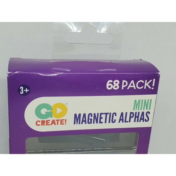 68 Mini Magnetic Alphabet Letters Black 347553 ~ School Home Learning  1.75” Tal - Picture 3 of 7